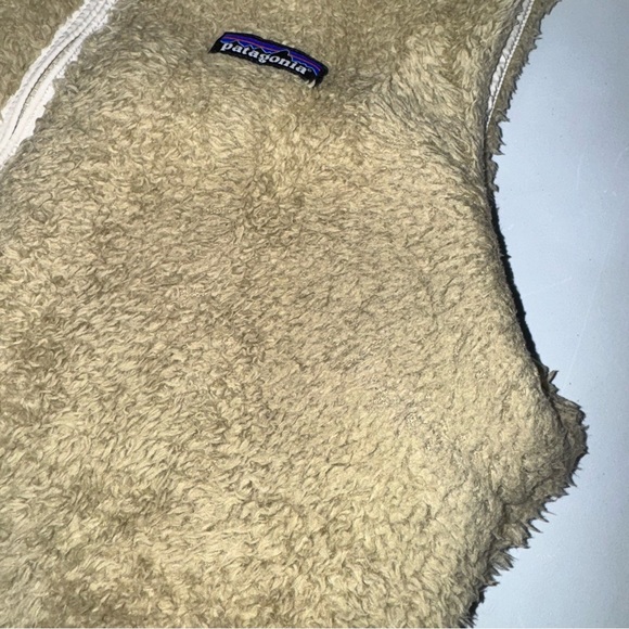 Patagonia Los Gatos Sherpa Fleece Vest Beige 25215 Outdoor Travel Women's L - Picture 6 of 8